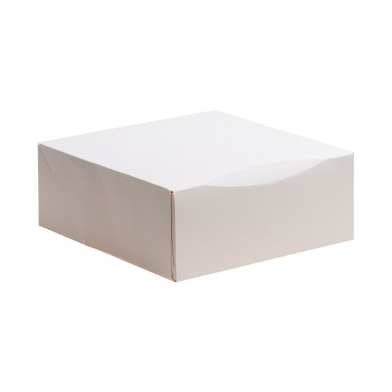 Weisse Tortenschachtel aus Karton 22X22X8CM - Image 3