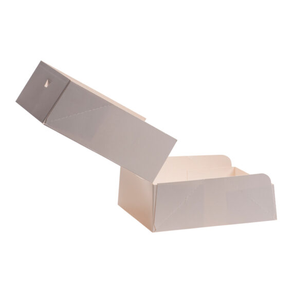 Weisse Tortenschachtel aus Karton 22X22X8CM - Image 2